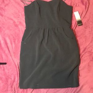 Kensie grey strapless dress